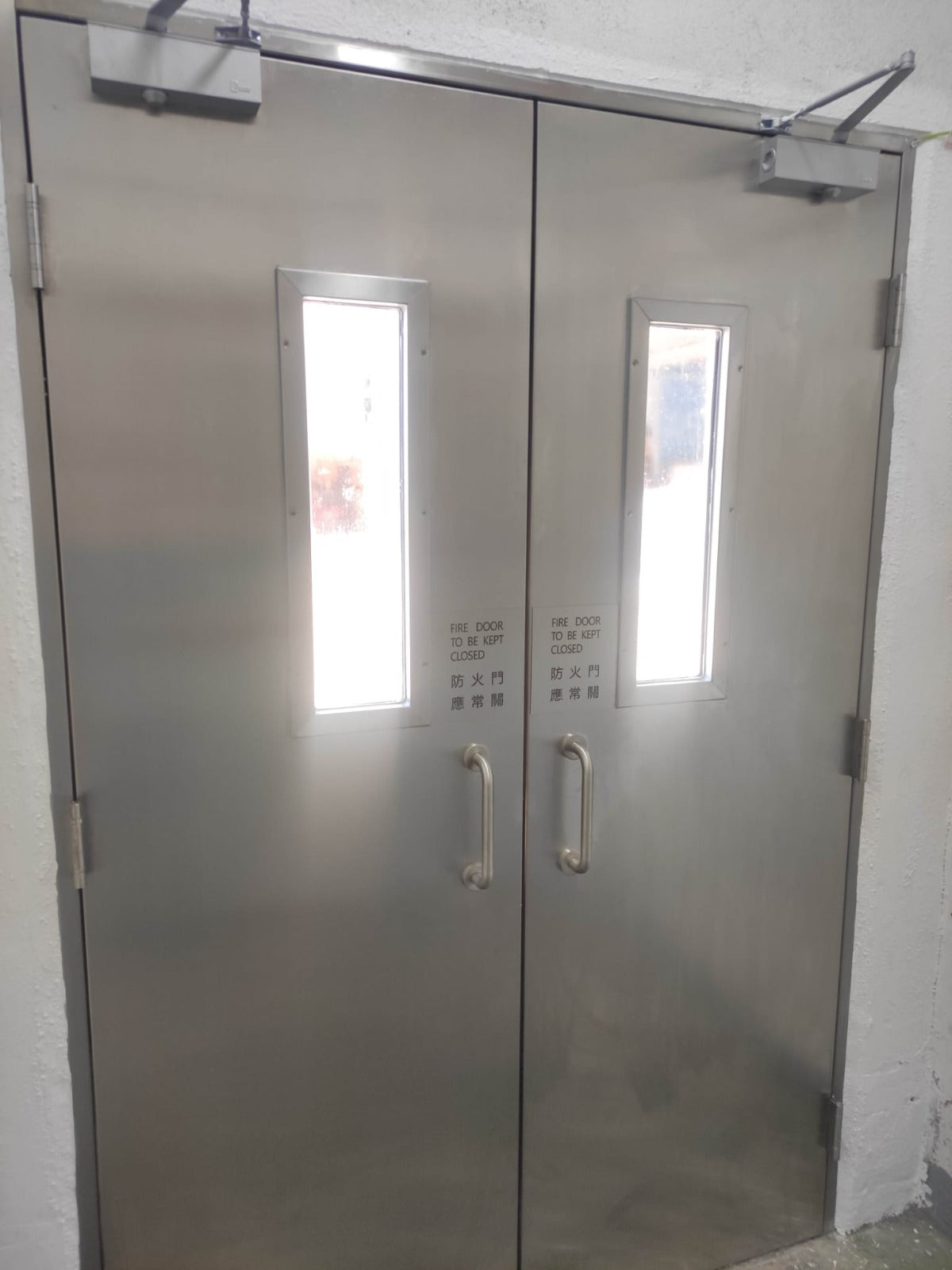 Stainless steel door
